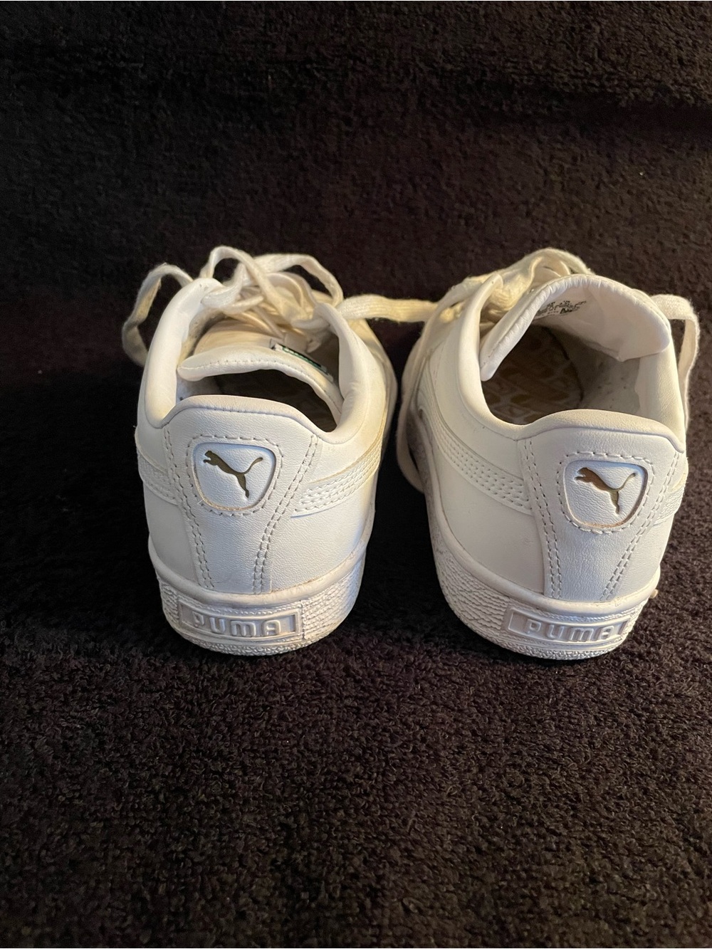 Puma Classic Basket White Leather Size 4.5 - Picture 4 of 9